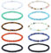 CASSIECA 10 Stück 4 mm Naturstein Perlenarmbänder für Herren Damen Winziger Schotter Naturstein Elastisch Armband Charme Perlen Paare Stretch Armbänder Schmuck