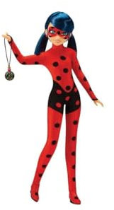Bandai - Miraculous Ladybug - Poupée - Marinette - Ladybug Lucky Charm - Poupée Mannequin articulée 26 cm - P50012