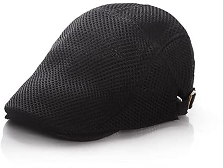 Anshili Kinder Schiebermütze Mesh Cap Schirmmützen for Sommer Mädchen atmungsaktive Kappe (Schwarz)
