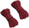 VSUDO 150 cm Cordones Rojo Oscuro Ovalados para Zapatillas, Cordones Zapatillas Rojo Oscuro de Baloncesto, Oval Dark Red Shoe Laces, Cordones de Zapatos Rojo Oscuro (2 Pares-Rojo Oscuro-150cm)