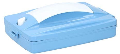 Crumb Brush Table Sweeper Handheld Carpet Crumb Brush Collector Double Roller Vacuum Cleaner Crumb Dust Hair Pet Fur Cleaning Brush for Carpet Sofa Home Kitchen Table (Blue)