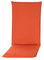 Pillows24 - Hochlehner Auflagen 4er Set 120x50x8 cm | Bequeme & Wetterfeste Gartenstuhlauflagen | Polster Sitzkissen für Klappsessel & Gartenmöbel | Extra Dicke Sitzauflagen | Made in EU | Orange