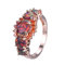 BEDT Grün/orange Feueropal Fingerring Exquisite Rose Und Gold Gefüllte Eheringe Für Frauen Schmuck Muttertagsgeschenk