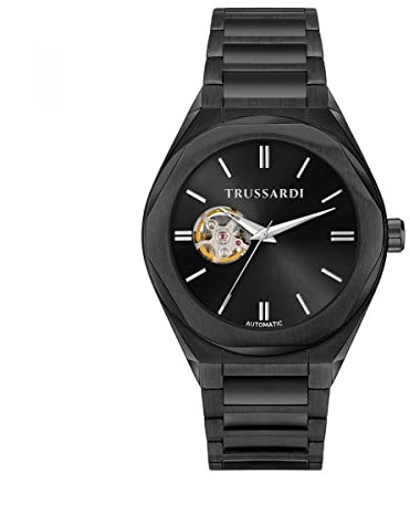 Trussardi Herren Analog Automatik Uhr mit Edelstahl Armband R2423156001