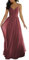 Spaghettiträger Hochzeit Brautjungfernkleider für Junioren V Ausschnitt Elegant Chiffon A-Linie Trauzeugin Kleider, Desert Rose, 38