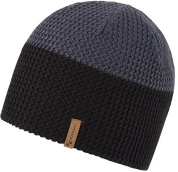Ziener Herren IBLIME Mütze/warm, gestrickt, Fleece Futter, Black/Ombre, Usex