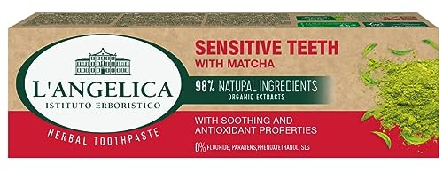 L'Angelica, Sensitive Teeth Toothpaste mit Matcha, 75 ml - Langfristig!