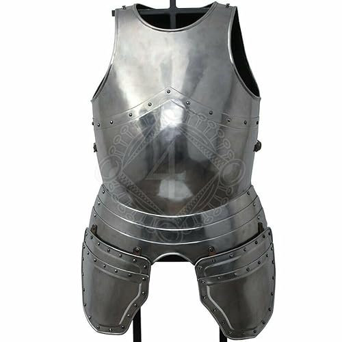 Mittelalterliche Brustpanzer, römisch, tragbar, Eisenstahl, Brustplatte, Ritter, Kürass, LARP, Krieger, Brustschutz, Cosplay-Kostüm, Halloween