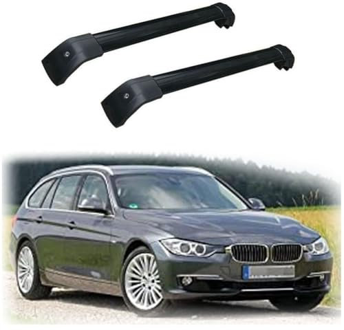 Dachgepäckträger Dachträger für BMW 3 Series F31 Station Wagon 2012 -2014 2015 2016 2017 2018 2019 2020 -Aluminium (2 Stücke) Integrierte Dachreling Tragkraft 75 Kg Vormontiert Inklusive Schloss