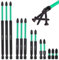 13 Pcs Magnetic Impact Screwdriver Driver Bits Set, 150mm 100mm 75mm 50mm 25mm Screwdriver Bit Set, Anti-Slip and Impact Resistant Magnetic Impact Driver Bits