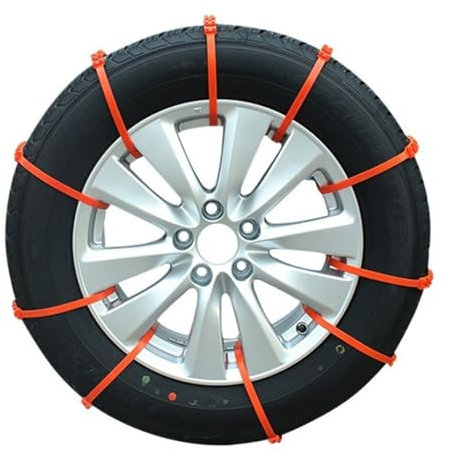 ESZXGVFK Auto Schneeketten für Nissan Qashqai J11 2015-2025,Winter Reifenketten Notfallzugketten Notfall-Anti-Rutsch-Gürtel Einstellbare Zubehör