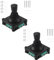 Yssevlon 2 STK Joystick-Schalter AC 240 V 5 A 4 NO 4 NC Momentan 2,5 mm Befestigungsgewinde Joystick-Schalter