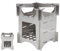 TOWEBOORY Camping Wood Stove, Portable Wood Burning Stove Folding Lightweight Stove with Canvas Bag Stainless Steel stove Outdoor for Travel Hiking Picnic Camping Backpacking