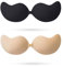 2 Pairs Sticky Bra, Stick On Bra, Strapless Bra, Sticky Bra Push Up, Stick On Bra Push Up, Strapless Push Up Bra, Invisible Bra For Low Cut Dress,Invisible Push Up Bra For Weddings Parties Dances