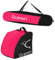 Granori Snowboardtasche + Skischuhtasche (Set) für 1 Paar Skischuhe & Snowboard bis 170 cm (Rot, 170 cm)