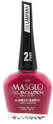 Masglo Gel Evolution 13,5 ml Sexy | Nagellack – Nagellack – Farbe für Nägel, schnell trocknend, ohne Lampe | lange Haltbarkeit | Schritt 2