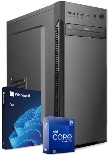 PC Fisso Completo - Computer Desktop Intel Core i9-14900 • RAM 32GB DDR4 • SSD 1TB M.2 • Scheda Video RTX A1000 8 GB • Wi-Fi AC e Bluetooth • Masterizzatore DVD • HDMI • USB 3.0 • Windows 11 Pro