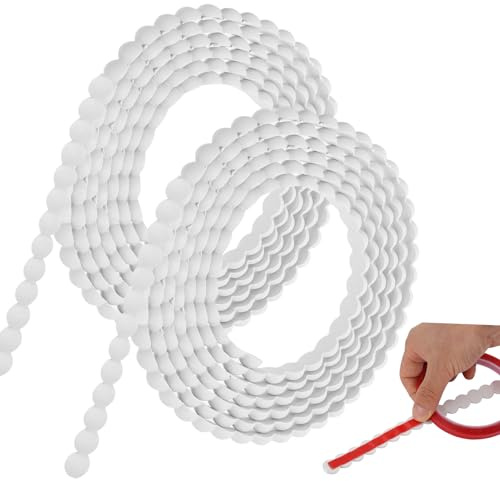 Wensdr 20FT Flexible Molding Trim Self Adhesive,15mm Peel and Stick for Walls Bathroom Mirror Frame Border,DIY PVC Furniture Door Wardrobe Home Decor