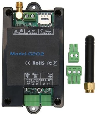 Cocoarm GSM Tor-Fernbedienung, GSM Türöffner, GSM Tor-Zugangskontrolle mit Fernschalter für Kostenlose Autorisierte Anrufe, Bis zu 200 Telefonnummern Programmierbar, Relais 850 900 1800