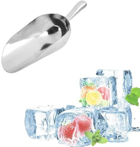 Pelle à nourriture en alliage de zinc pour la cuisine, le buffet de bonbons, la farine, la glace, la maison, la fête, le supermarché