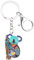 WEVENI Joli porte-clés en alliage australien koala pour femme et fille, bleu, 39mm x 26mm