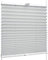 SchattenFreude Klemmfix-Plissee für Fenster | Mit Klemm-Haltern | Ohne Bohren | Silber, Breite: 95cm x Höhe: 100cm