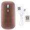 03 Rechargeable Wireless Bluetooth Mice, with Slim and Stylish Body 2.4G Mouse, Optical Mouse, for Vista for Windows(Rose gold)