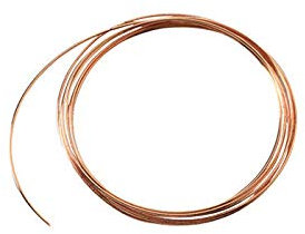 NEU Kupferdraht flach für Emaille, 0,5 x 1 mm, Länge: 1,5 m