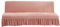 Velours Housse De Canapé-lit Extensible, Doux Housse Clic Clac sans Accoudoirs Pliant Housses De Canapé avec Jupe Antidérapant Couvre pour Canapé pour Salon-Rose-M 150-170cm(59-67in)