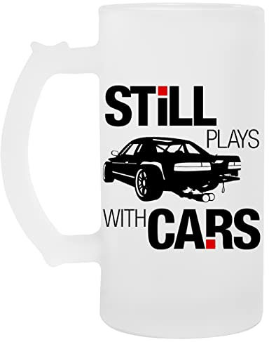 Still Plays With Cars Glas Bier Becher Tasse Glass Beer Mug Cup