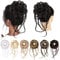 Messy Bun Hair Piece, REECHO 1PC Super Long Tousled Updo Hair Bun Extensions Curly Wavy Hair Wrap Ponytail Hair Scrunchies with Elastic Hair Band Hair Accessory for Women Girls - Black