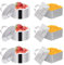 Belugsin 6 Stück Mousseformen Kuchenringe Mousse Ringe Dessertringe Speiseringe Edelstahl mit Stamper Tortenring Set 3 Runde Formen 3 Quadratische Formen Backringform Für Dessert Gebäck Mousse