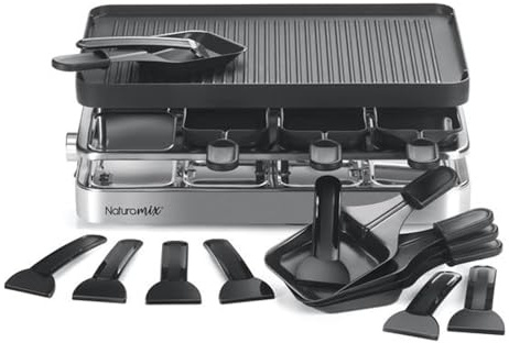 Appareil À Raclette 8 Personnes 1200w + Grill + Crêpe - RAC.INDUS-8