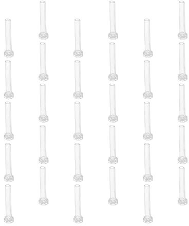 50 Stück Ohrkanüle Ohrringe Nadel Ohrstecker Aus Kunststoff Ohrsteckerabdeckung Kunststoff Ohrringe Hülsen Nadelhülsen Ohrring Halter Klar Plastik Ohrenschützer Unsichtbar