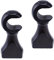 KUMGROT 2 pezzi di supporti per tende in legno per tende da finestra ganci per tende da 2,9 cm/1,1 in diametro marrone scuro