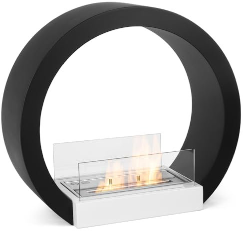 Moritz Ethanol Kamin Standkamin 55 x 60 x 30 cm Kreisform I 1,5 Liter Brenner I Bioethanol Kamin I Bio Ethanol Kaminofen Indoor Outdoor I Innen Außen I Bioethanol Brenner I Brennertopf