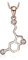 JewelryPalace 0.2ct Collana Serotonina Donna Argento 925 con Cubica Zirconia, Collana Ciondolo Pietra a Taglio Rotondo con Catena 45cm, Collane Pendenti Lunghe Oro Rosa Anniversario Set Gioielli Donna