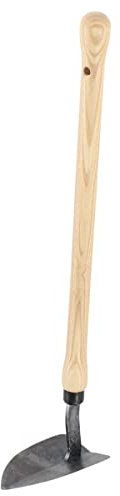 D&O Pflanzhacke (Borstahl, angeschliffenes Blatt) Gesamtlänge 55 cm mit Holzstiel, Hacke, Gartenhacke, Beethacke, Umgraben, Unkrauthacke, Jäter, Ziehhacke