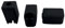 3DPLady | 3x schwarze Silikon Socken kompatibel für Bambu Lab P1p sowie X1 Carbon