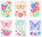 FINGERINSPIRE 6 Stück Schmetterlinge Schablonen 29.7x21 cm Blumen Schablonen Kits Kunststoff Rose Gänseblümchen Lilie Löwenzahn Tulpe Muster Vorlage DIY Kunst Bastelschablonen Für Heimwand Holzdekor