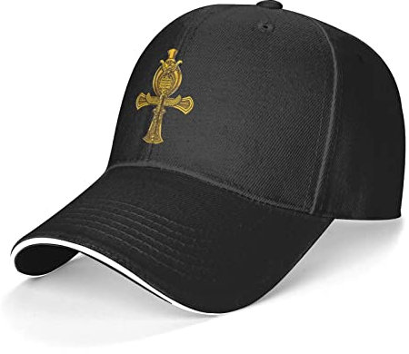 Herren Damen Hip-Hop-Hut Ankh-Kreuz Ägyptisches Symbol Trucker Cap Atmungsaktiv Visier Hut Mode Baseball Kappe Mütze Für Tennis Sport Ander Zubehör