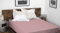 Drap Housse 100% Coton – 57 Fils/cm² – Taille 160x200 cm – Rose – Bonnet 35 cm – Tissage serré – Doux, Respirant, Lavable