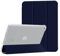 HiiVeet Case Designed for iPad 9th / 8th / 7th Generation (2021/2020/2019) Case 10.2 with Pencil Holder, Translucent Frosted Back Shell Slim Protective Case Smart Cover, Auto Wake/Sleep,Navy Blue