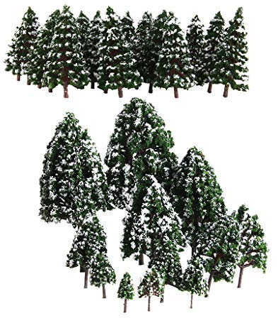 harayaa 32 STÜCKE 1: 50 1: 500 Bäume für DIY Diorama Landschaftsarchitektur Bäume