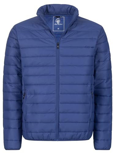 Rock Creek Herren Steppjacke Übergangsjacke Leicht Herrenjacke Männer Jacken Stepp Jacken mit Kapuze Daunenjacke Thremojacke H-353 Blau L