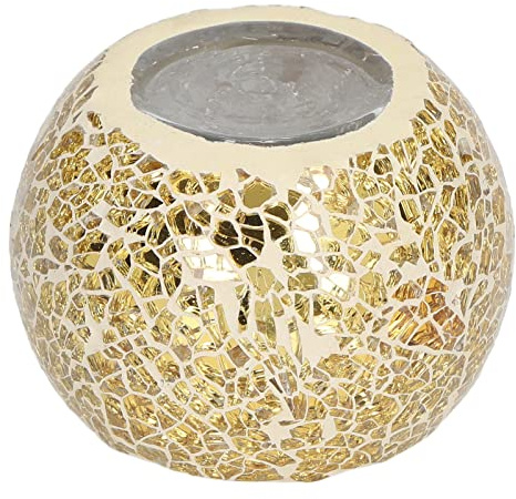 Candelabros Votivos de Cristal, Soporte de Mosaico para Fiestas en el Hogar, Aniversarios, Decoración de Cristal, Estilo Europeo, Dorado