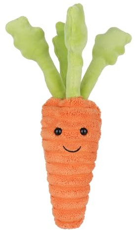 Apricot Lamb Karotte gemüse Plüschtiere für Kinder, weiche niedliche Kuscheltier für Baby Mädchen und Jungen, Flauschige Karotte Orange 22 cm