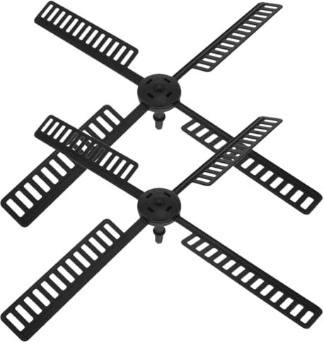 IMIKEYA 2 Sets Plastic Garden Windmill Leaf Solar Wind Spinners Accessory Lighthouse Sailboat Windmills Blades for Outdoor Lawn Patio Decoration