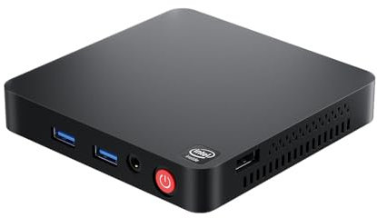 Beelink T5 Mini PC con Processore Gemini Lake Refresh N4020 (2C/2T, fino a 2,8 GHz), 4 GB LPDDR4 2400 Mhz + 64 GB eMMC, 1000 Mbps LAN, WiFi 5, BT 5, USB 3.0, Doppio HDMI