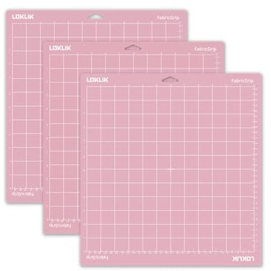 LOKLIK Lot de 3 Tapis de Découpe Rose Standard Grip Adhésif Antidérapant Scrapbooking 35.5 x 33 cm
